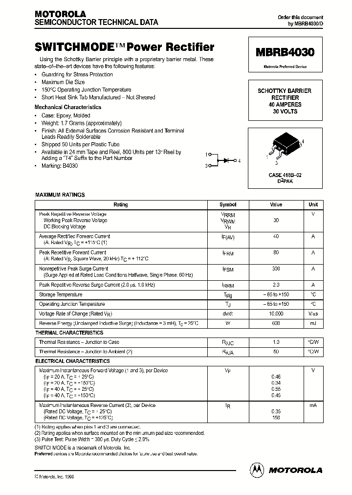 MBRB4030_42401.PDF Datasheet
