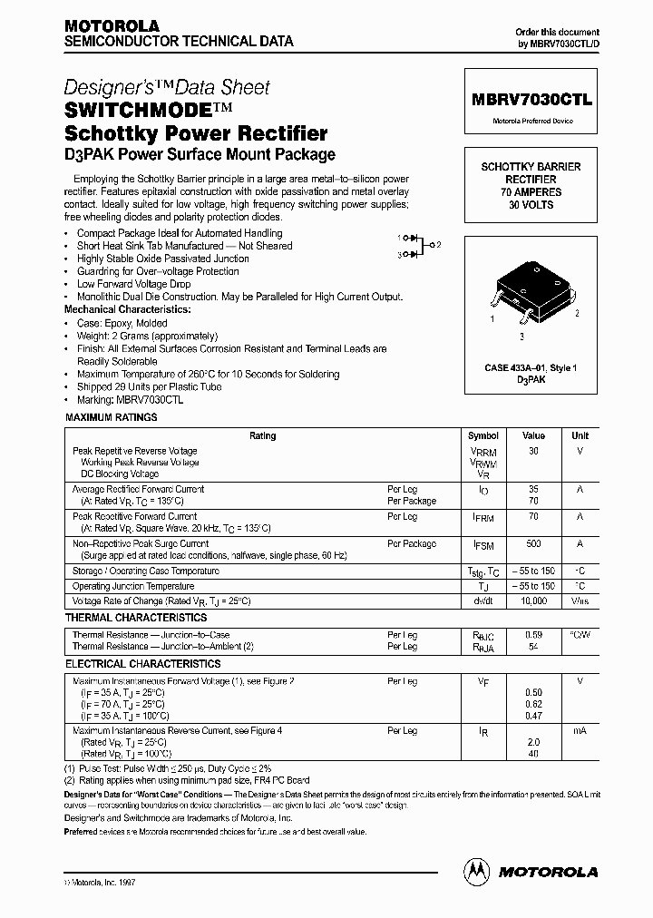 MBRV7030CTL_55805.PDF Datasheet