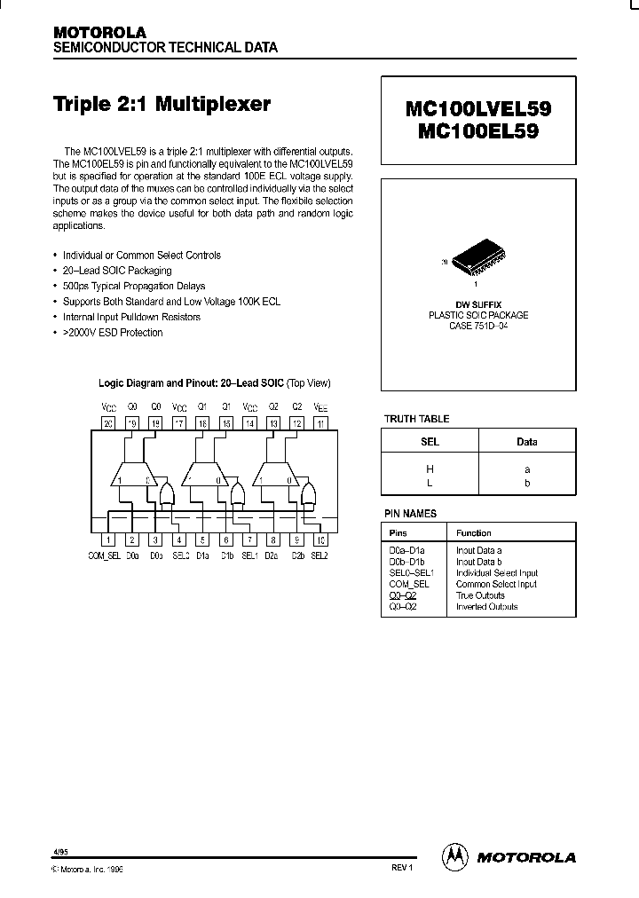 MC100LVEL59_84941.PDF Datasheet