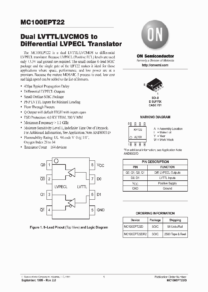 MC100EPT22_38308.PDF Datasheet