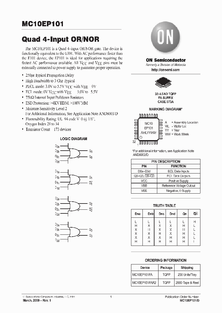 MC10EP101_83858.PDF Datasheet
