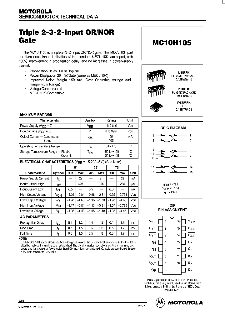 MC10H105_30535.PDF Datasheet