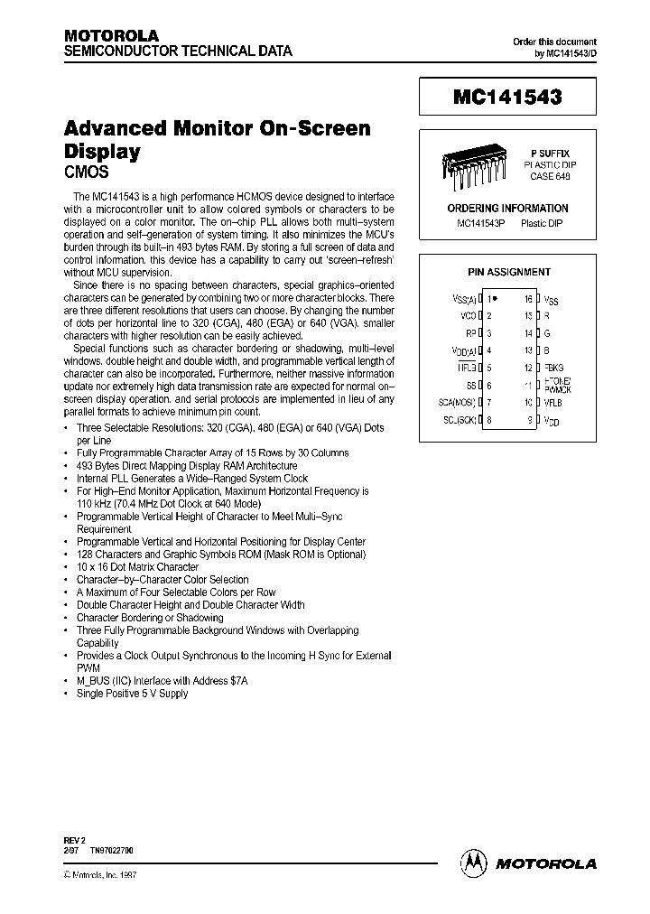 MC141543_120391.PDF Datasheet