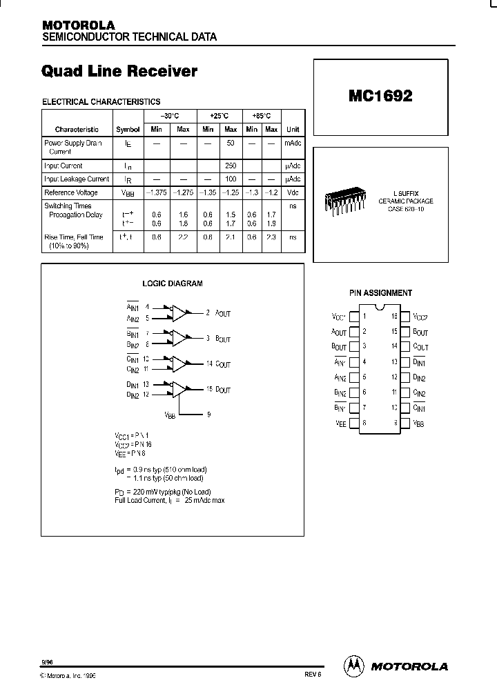 MC1692L_122794.PDF Datasheet