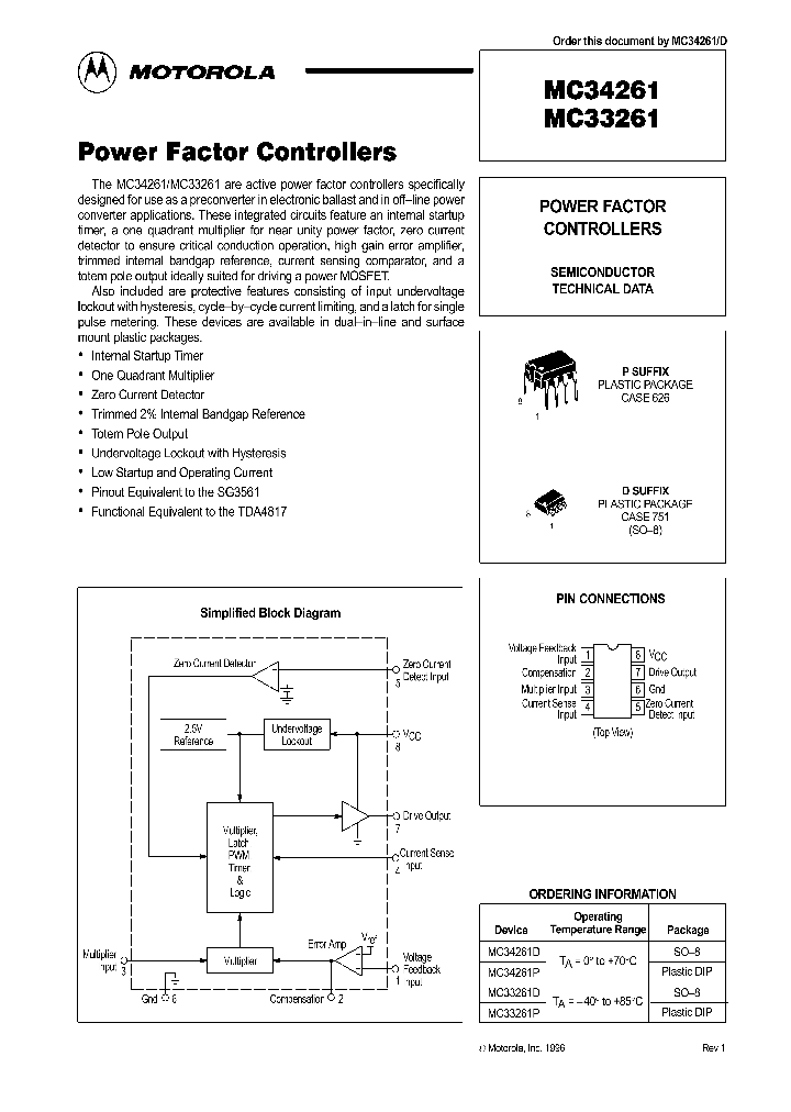 MC33261D_112512.PDF Datasheet