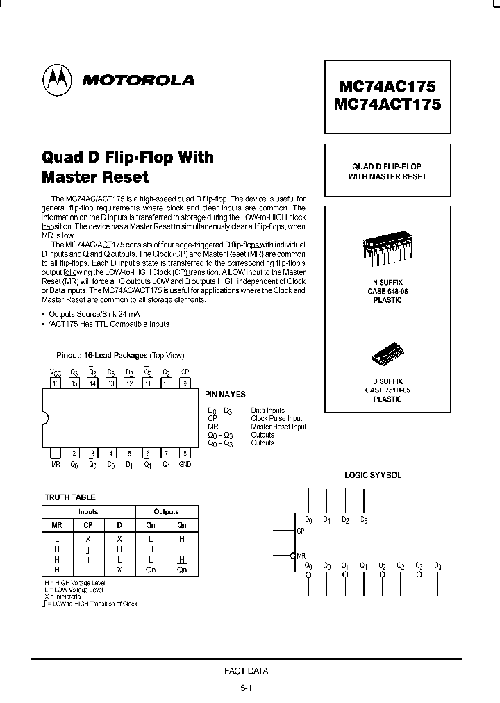 MC74AC175_17694.PDF Datasheet