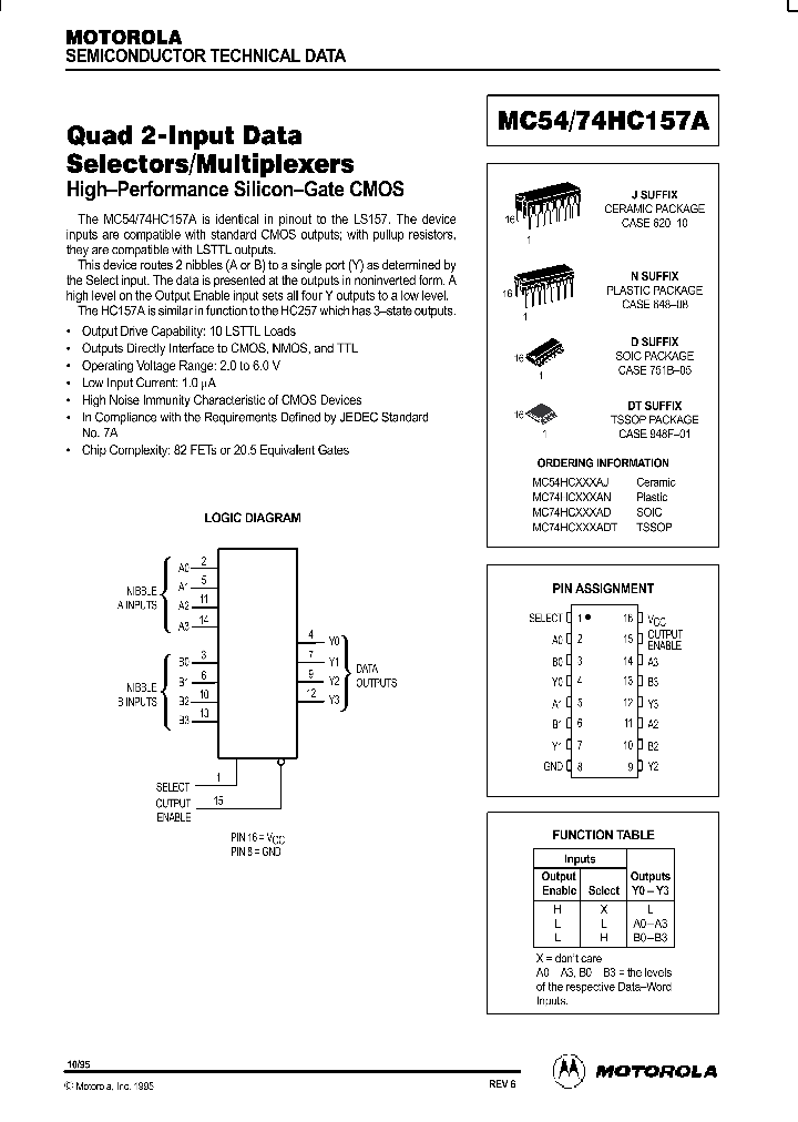 MC74HC157_18585.PDF Datasheet