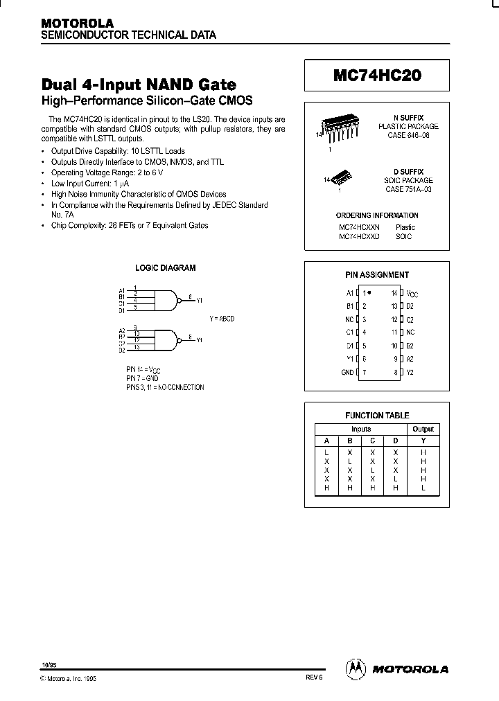 MC74HC20D_169175.PDF Datasheet