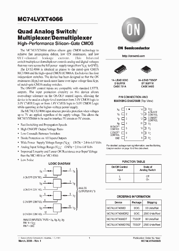 MC74LVXT4066_44365.PDF Datasheet