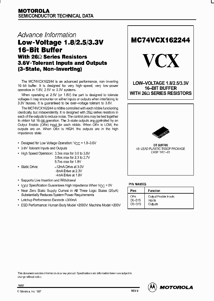 MC74VCX162244_169753.PDF Datasheet