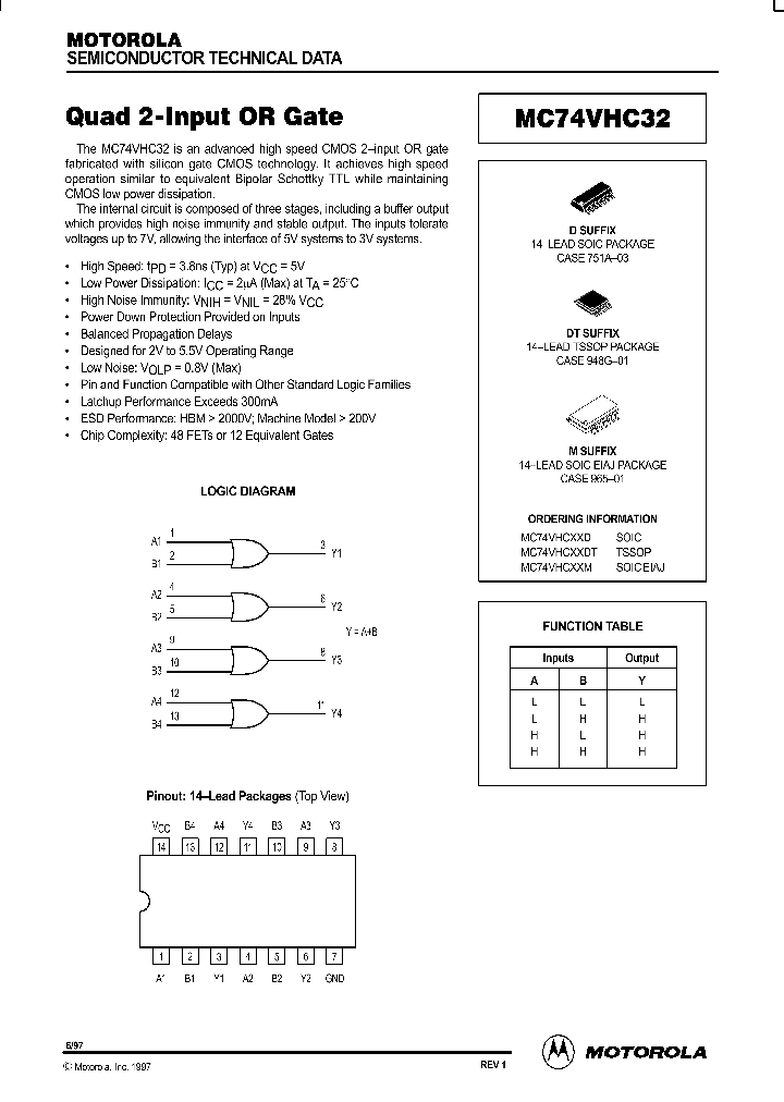 MC74VHC32_20005.PDF Datasheet