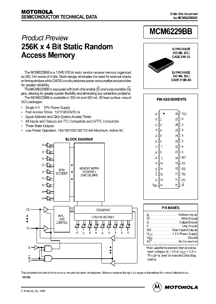 MCM6229BBXJ17_44766.PDF Datasheet