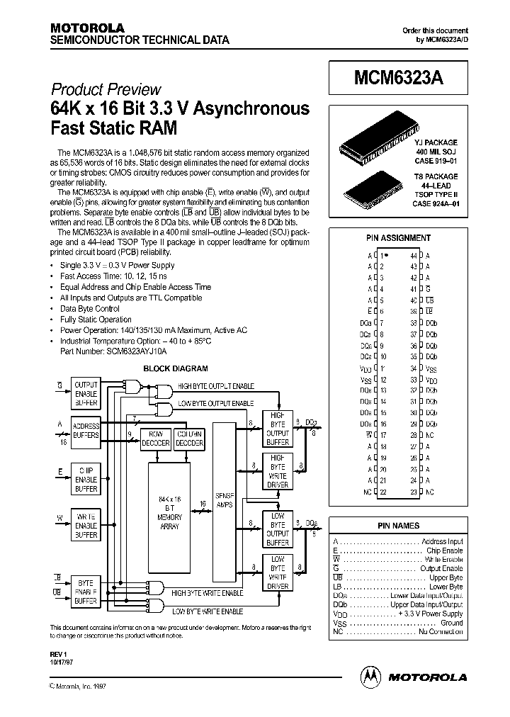 MCM6323AYJ10_44143.PDF Datasheet