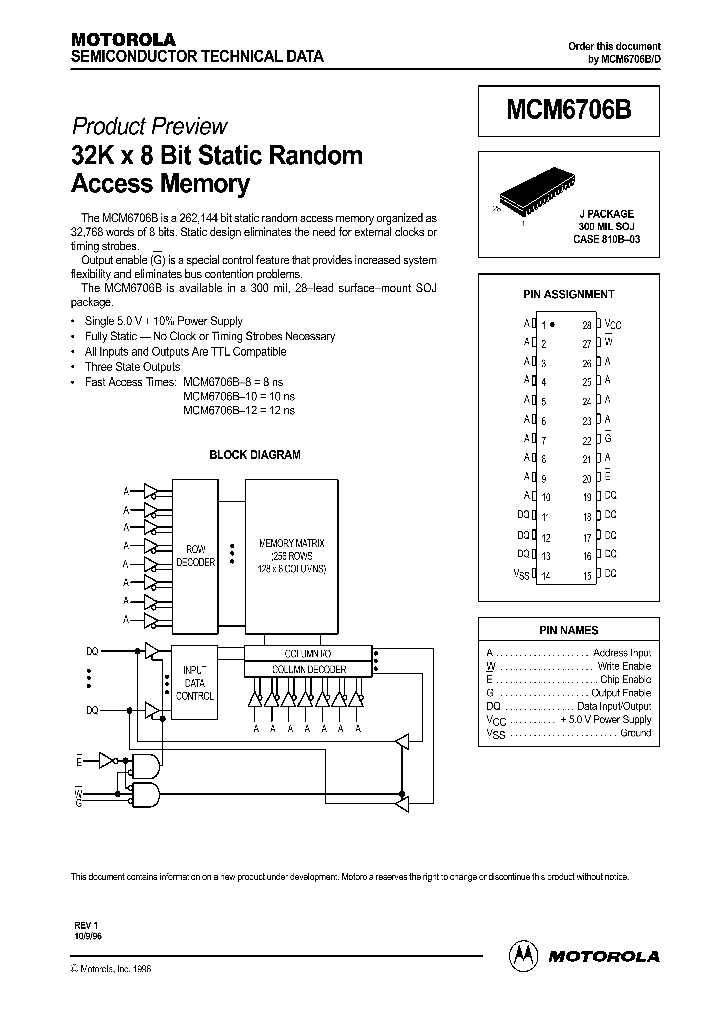 MCM6706B_31162.PDF Datasheet