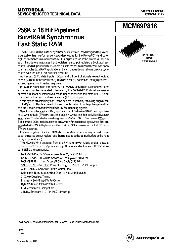 MCM69P818_151166.PDF Datasheet
