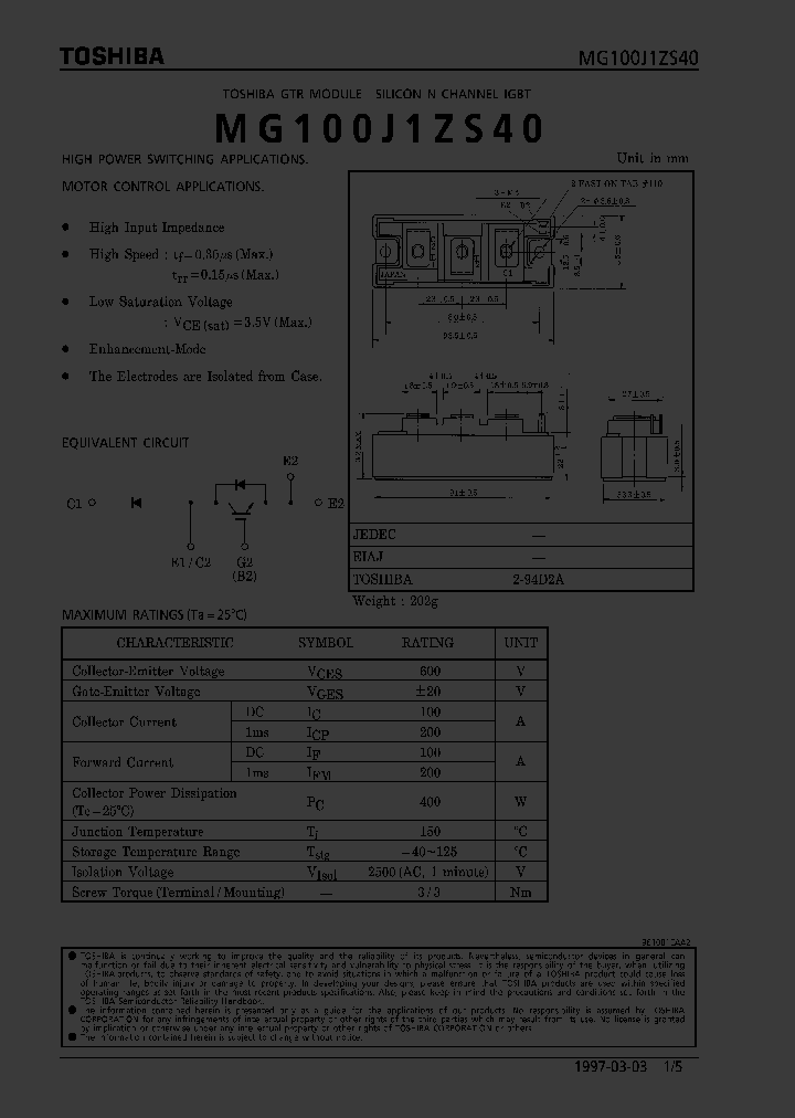 MG100J1ZS40_41326.PDF Datasheet