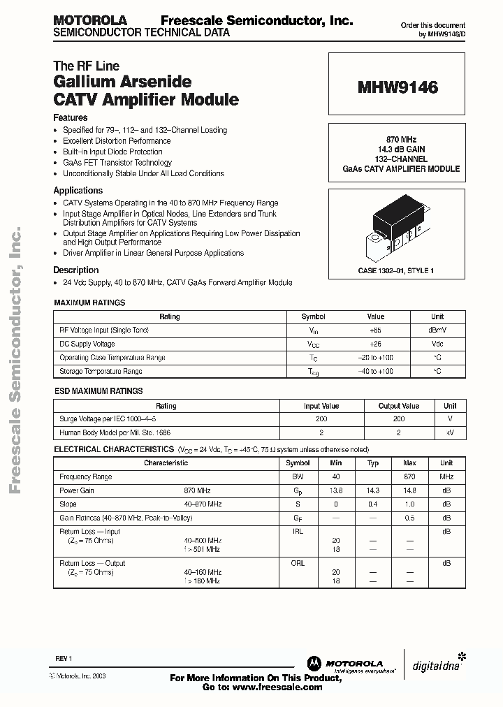 MHW9146_52796.PDF Datasheet