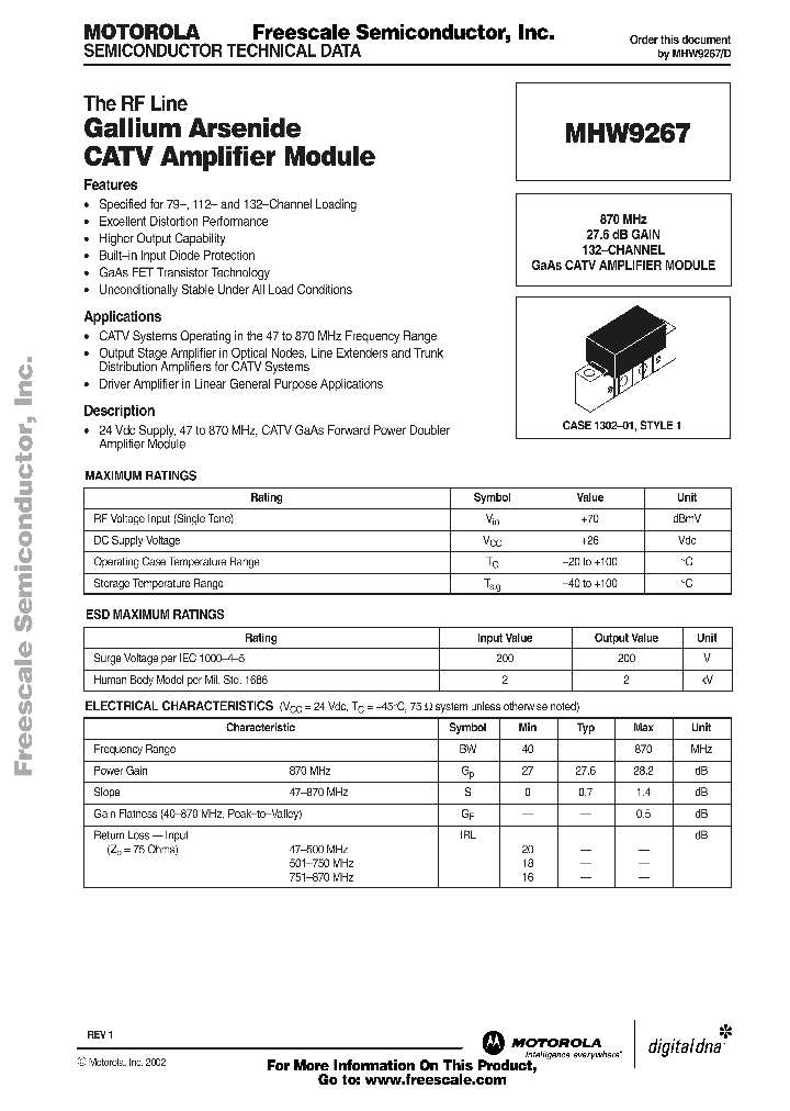 MHW9267_179179.PDF Datasheet