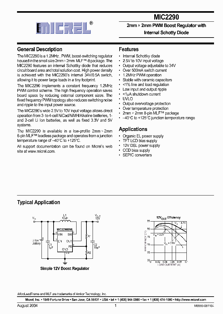 MIC2290_31472.PDF Datasheet
