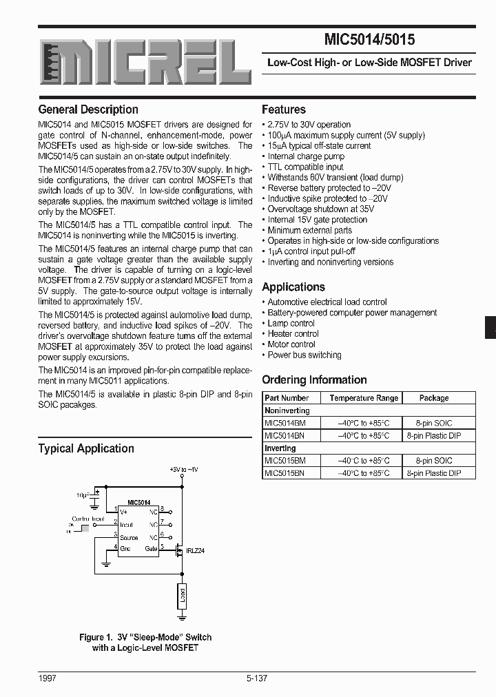 MIC5014_31764.PDF Datasheet