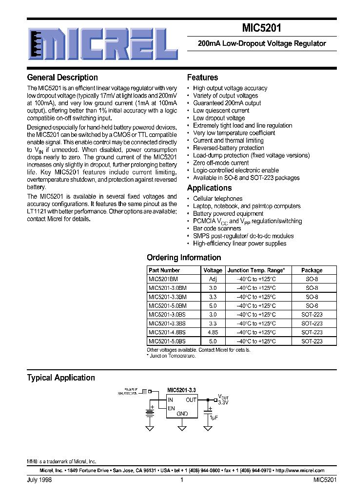 MIC5201_31799.PDF Datasheet