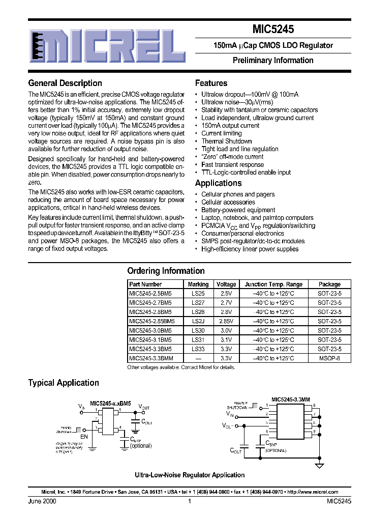 MIC5245_31888.PDF Datasheet