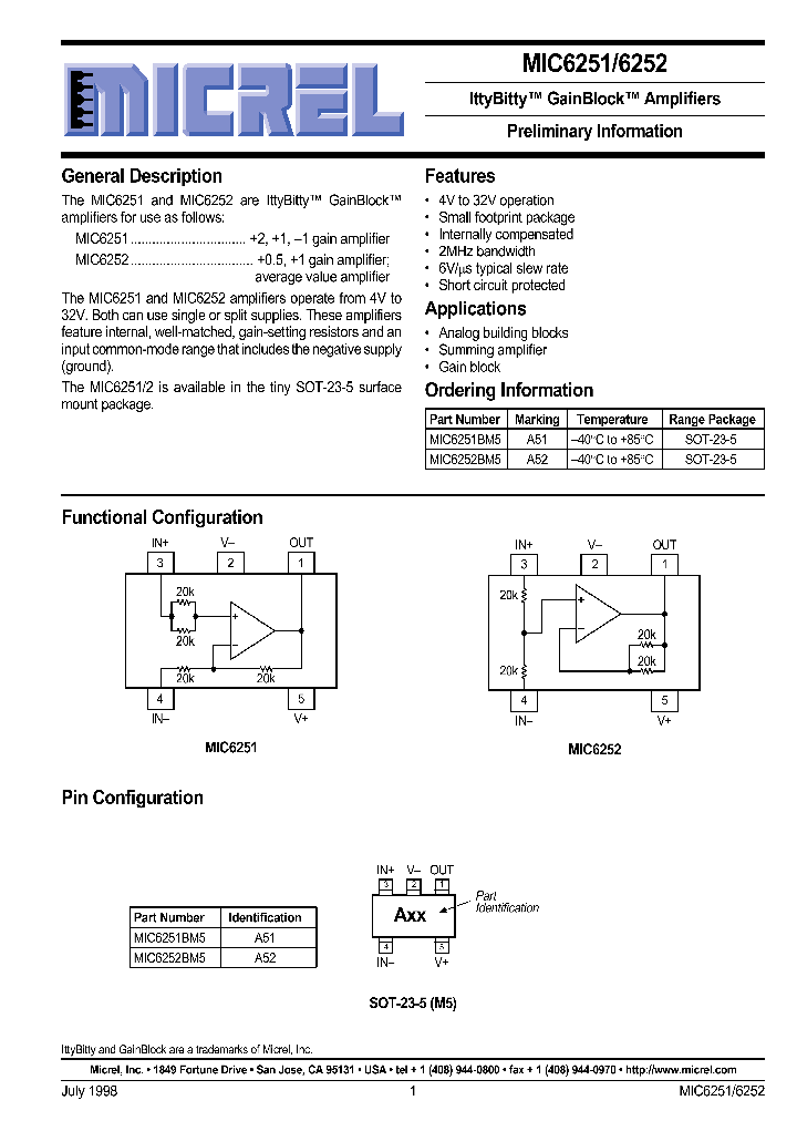 MIC6251_32028.PDF Datasheet