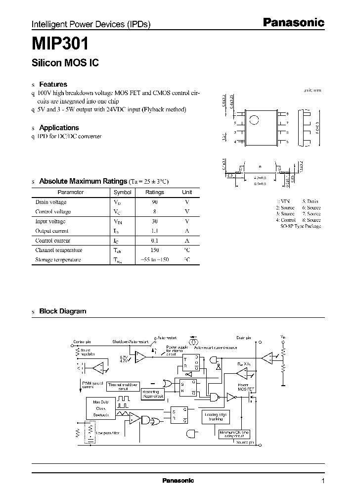 MIP301_11740.PDF Datasheet