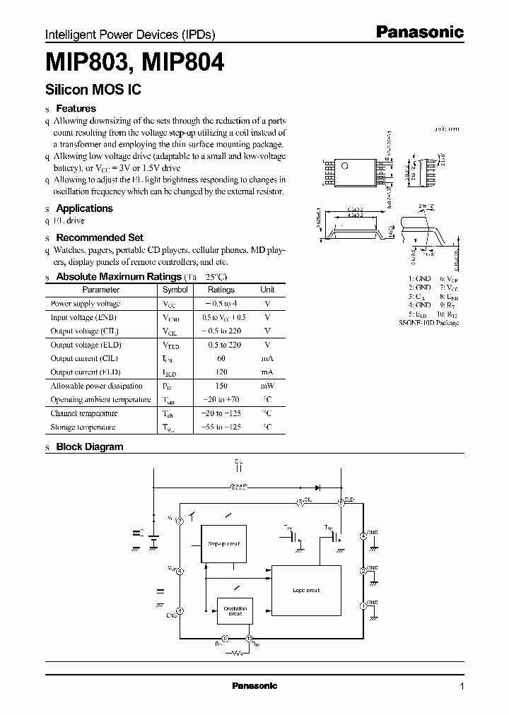 MIP804_42122.PDF Datasheet