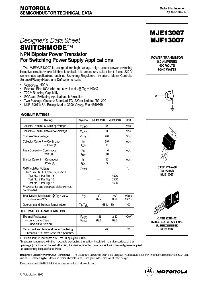 MJE13007_139775.PDF Datasheet