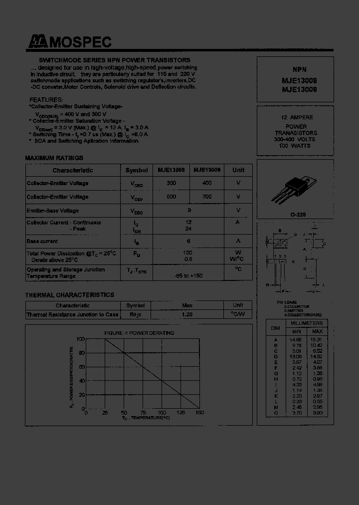 MJE13008_139778.PDF Datasheet