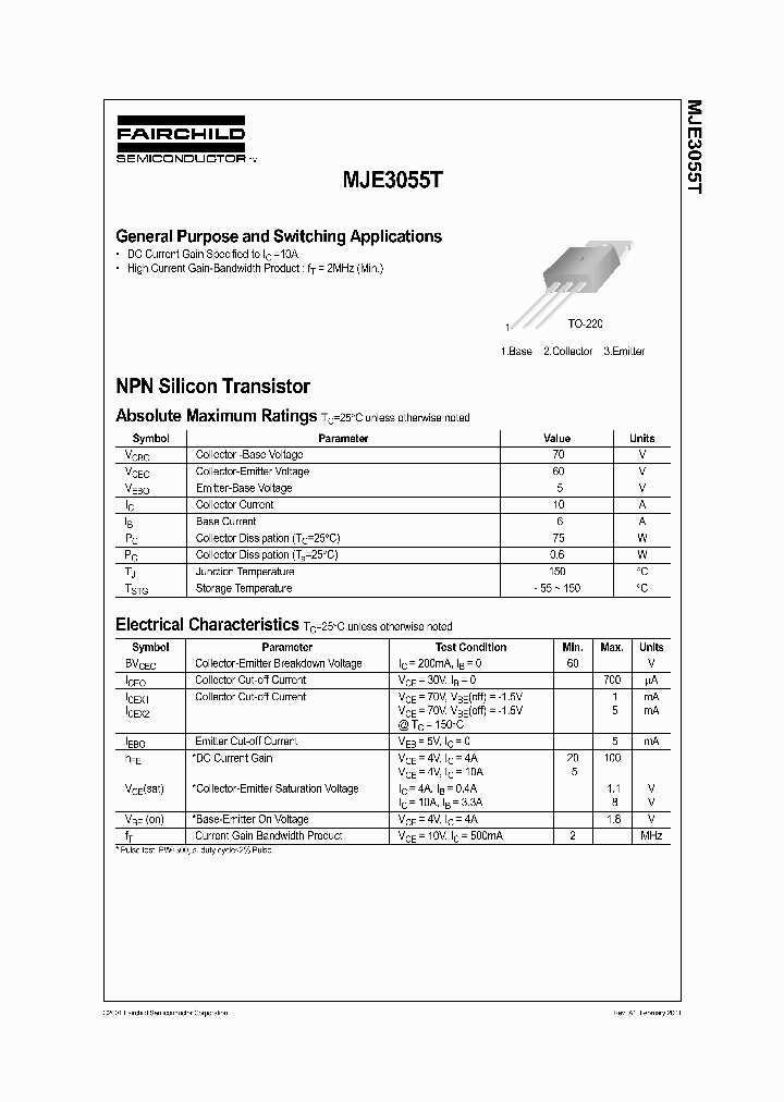 MJE3055_161679.PDF Datasheet