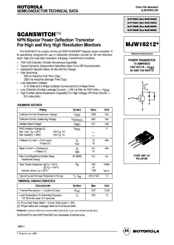 MJW16212_45907.PDF Datasheet