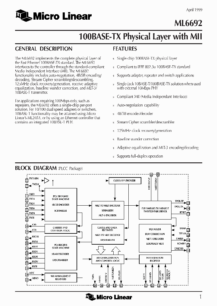 ML6692_157721.PDF Datasheet
