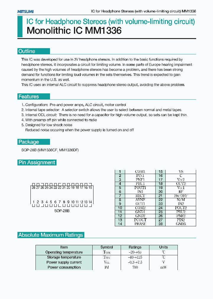 MM1336_182292.PDF Datasheet