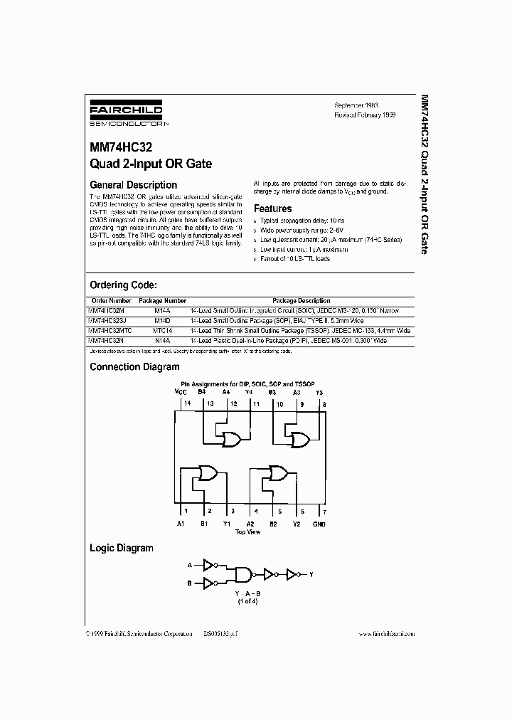 MM74HC32_18780.PDF Datasheet