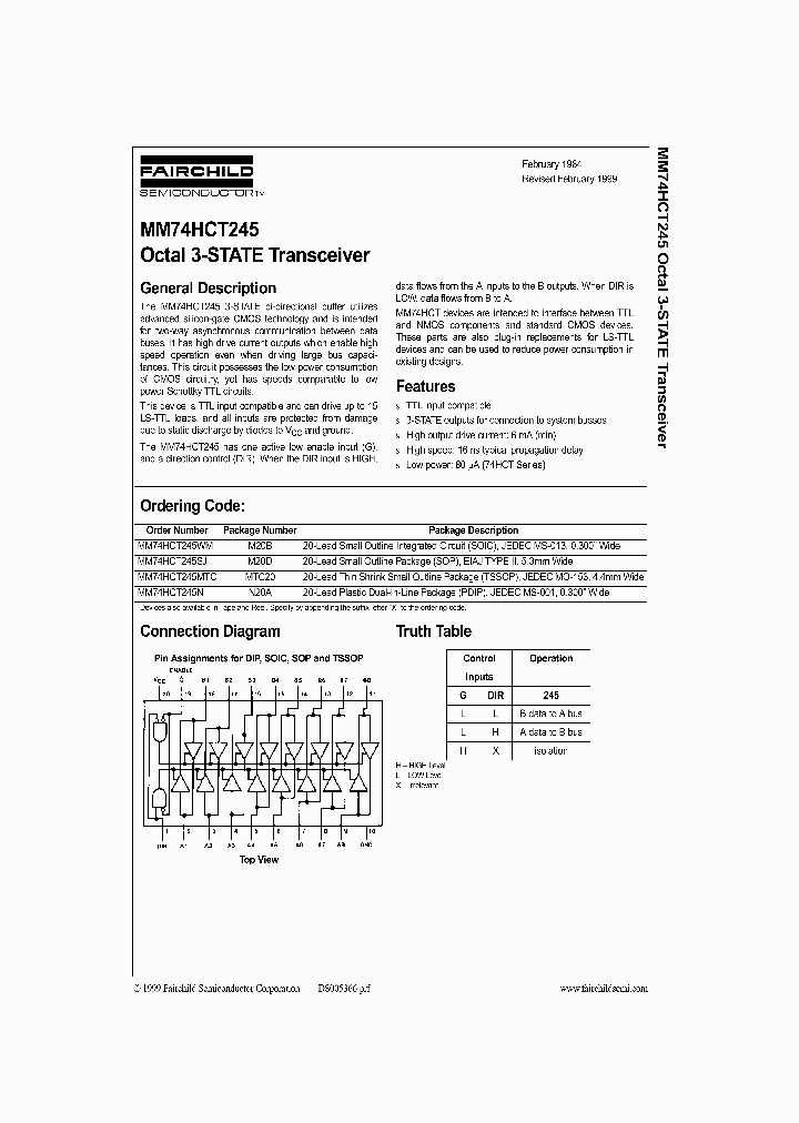 MM74HCT245_97820.PDF Datasheet