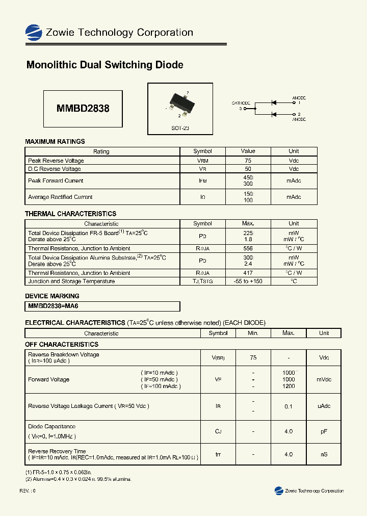 MMBD2838_122866.PDF Datasheet