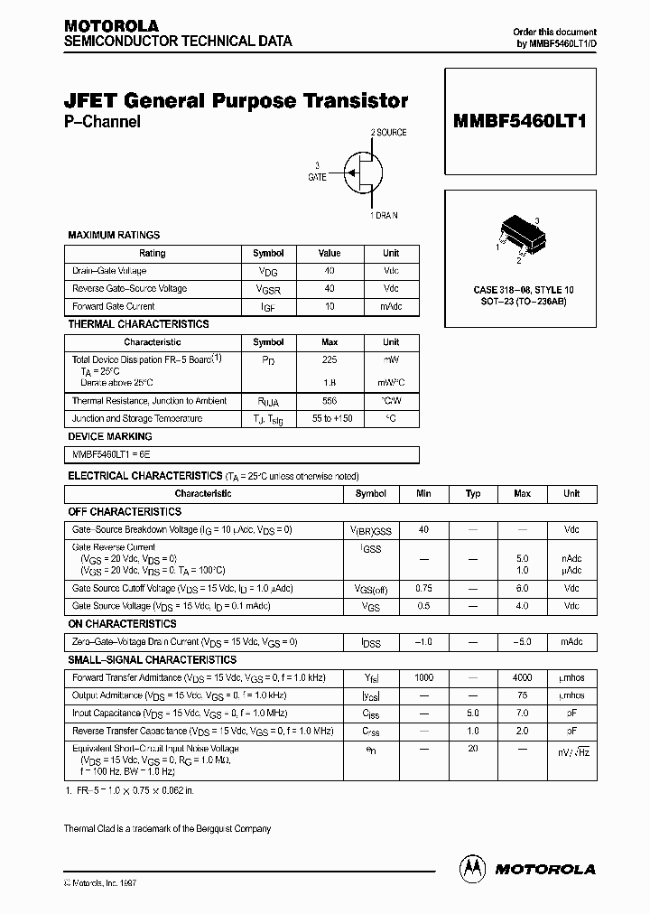 MMBF5460LT1_151383.PDF Datasheet