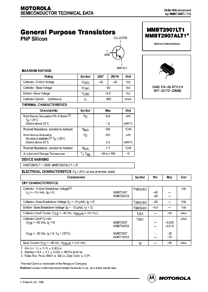 MMBT2907ALT1_153668.PDF Datasheet