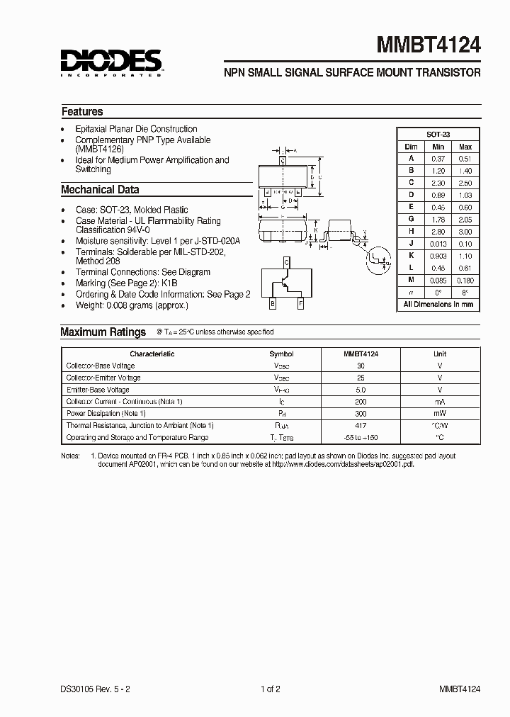 MMBT4124-7_108260.PDF Datasheet