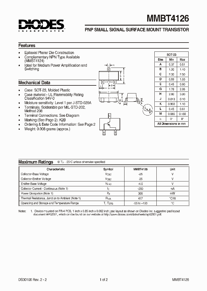 MMBT4126-7_108263.PDF Datasheet