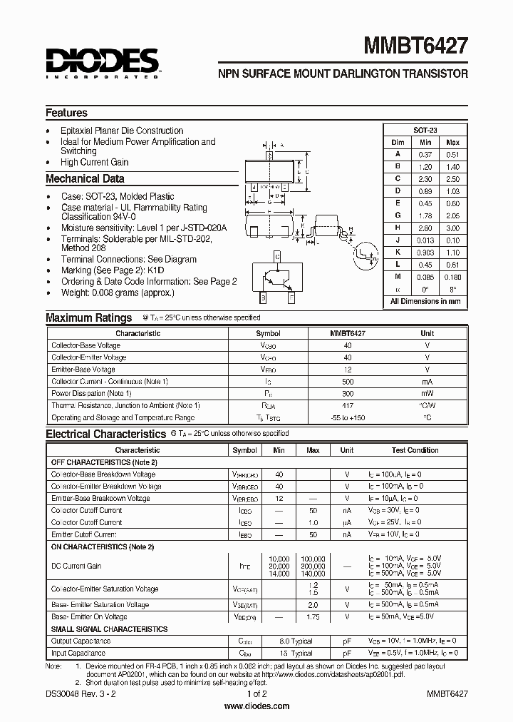 MMBT6427-7_127839.PDF Datasheet