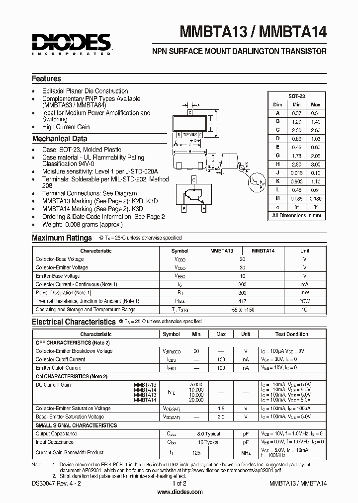 MMBTA13-7_182212.PDF Datasheet