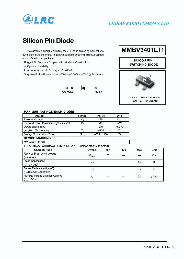 MMBV3401_57955.PDF Datasheet