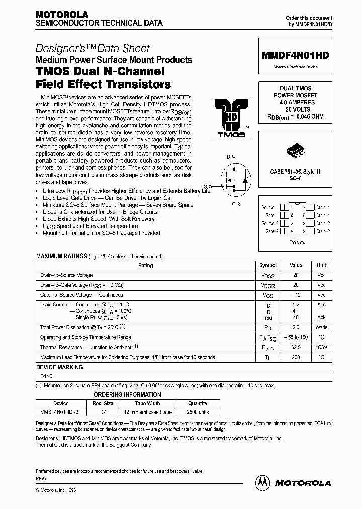 MMDF4N01HD_180236.PDF Datasheet