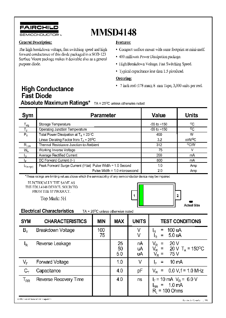MMSD4148_179101.PDF Datasheet