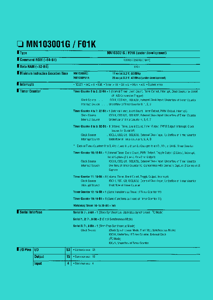 MN103001G_11799.PDF Datasheet