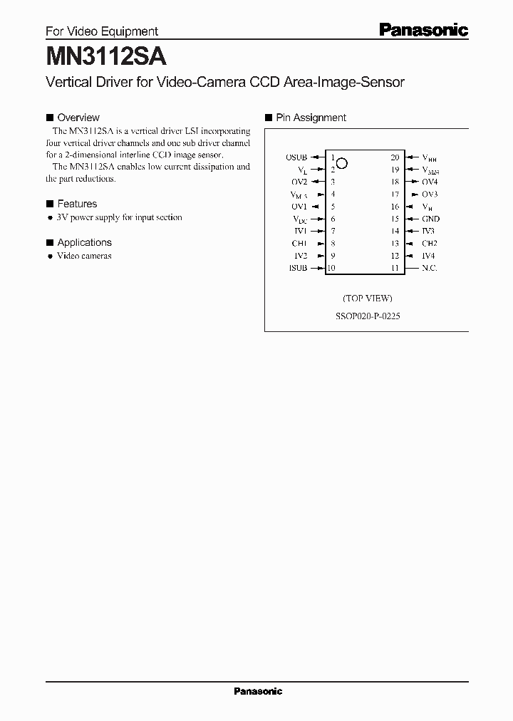 MN3112SA_101610.PDF Datasheet