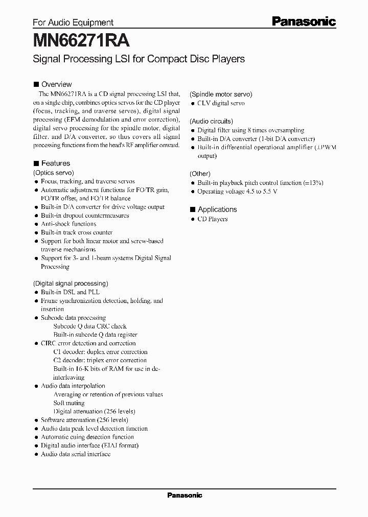 MN66271RA_11821.PDF Datasheet